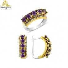 Gümüş Taşlı Set